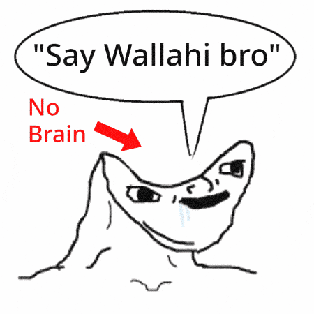 No Brain Bro GIF