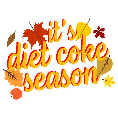 Fall Autumn Sticker by Diet Coke