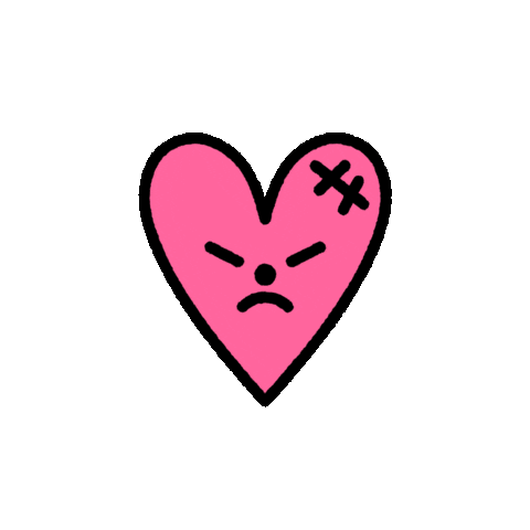 Sad Broken Heart Sticker by Cinta Hosta