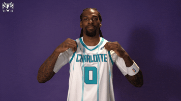 Naz Reid Jersey Shake GIF by Charlotte Hornets
