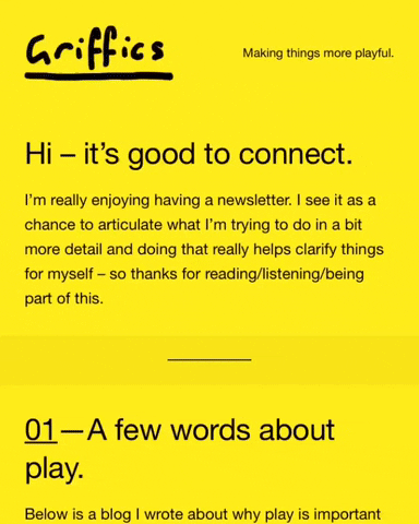 Play Newsletter GIF by Griffics