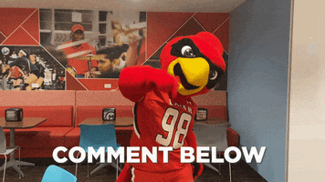Comment Below Big Red GIF by Lamar University