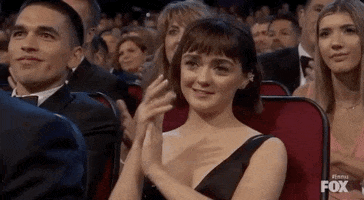 Maisie Williams Clap GIF by Emmys