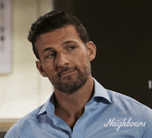 Thinking Think GIF by Neighbours (Official TV Show account)