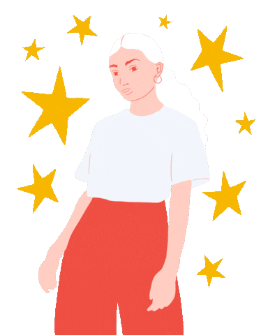 Woman Stars Sticker by Hanna Viellehner