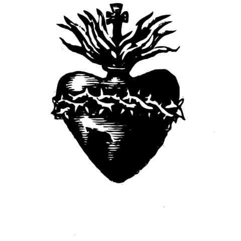 Art Gallery Heart Sticker by La Luz de Jesus Gallery