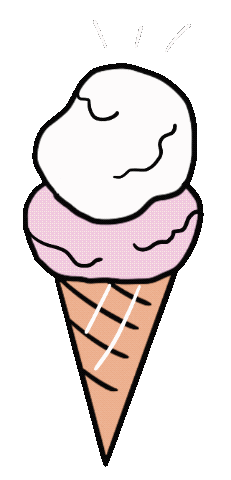 Ice Cream Car Sticker by Megan McKean
