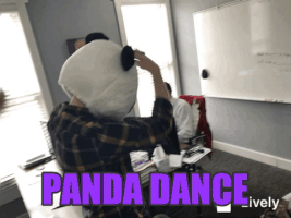 koreyclements dance funny office panda GIF