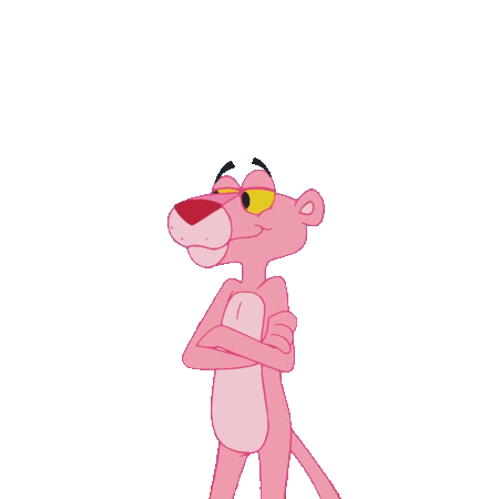 Wink Cartoonvideo Sticker by MGM Pink Panther