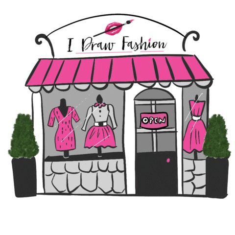 idrawfashion shop store fashion design fashion designer Sticker