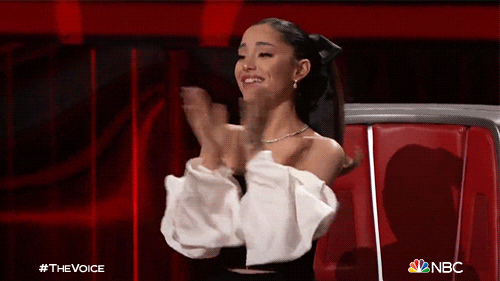 Ariana Grande Applause GIF by The Voice - Find & Share on GIPHY