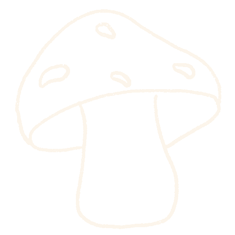 Fine Line Mushroom Sticker