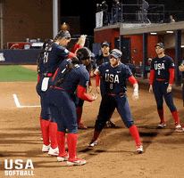 High Five Handshake GIF by USA Softball