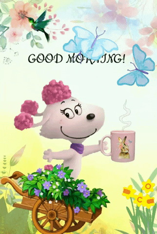 Fi Fi Spring Morning Coffee GIF