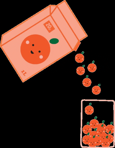 Orange Fruit GIF by RACHELJPOWELL.COM
