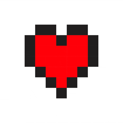 animame heart pixel coracao melissalima GIF