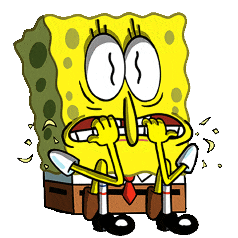Scared Animation Sticker by SpongeBob SquarePants for iOS & Android | GIPHY