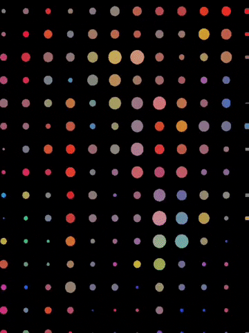 michaelpaulukonis color abstract colour dots GIF