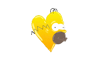 Homer Simpson Love Sticker by visual.stupidity