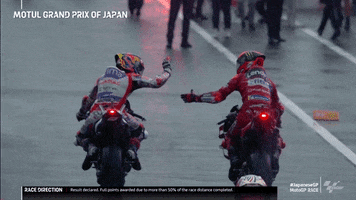 High Five Title Fight GIF by MotoGP