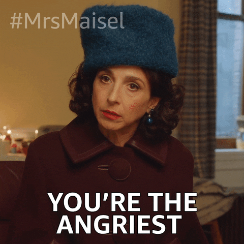 Angry Marin Hinkle GIF by The Marvelous Mrs. Maisel