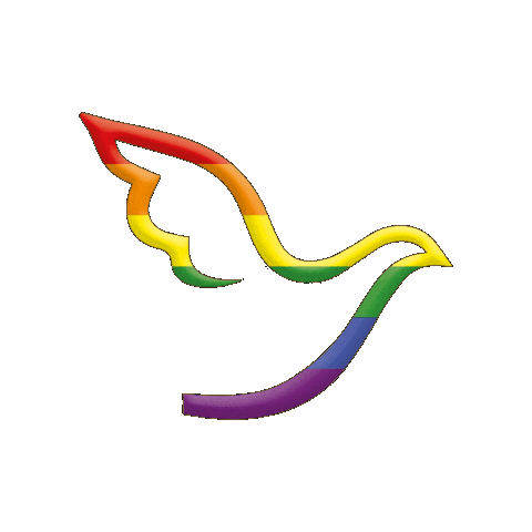 Rainbow Pigeon Sticker by EJF gAG