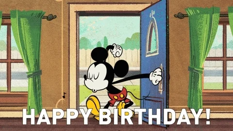 Celebrate Happy Birthday GIF by Mickey Mouse