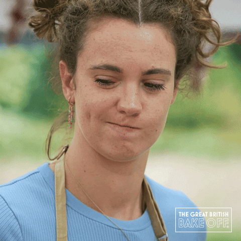 Thinking Think GIF by The Great British Bake Off