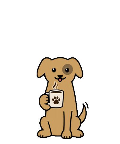 Good Morning Dog Sticker by respekTiere e.V.