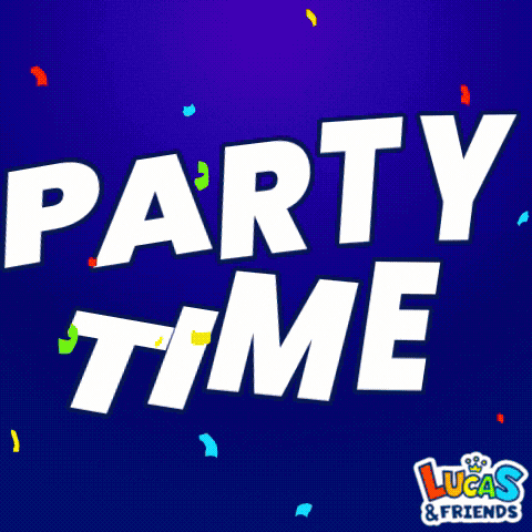 Birthday Party GIF by Lucas and Friends by RV AppStudios