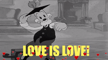 Love Is Love Hearts GIF by Fleischer Studios