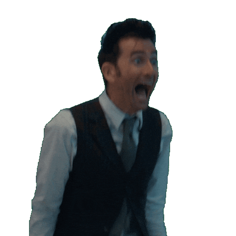 Excited Doctor Who Sticker