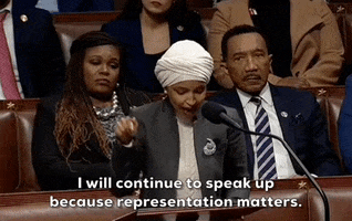 Ilhan Omar Representation Matters GIF by GIPHY News