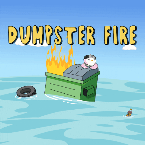 Uh Oh Fire GIF by Pudgy Penguins