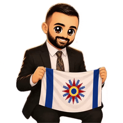 Flag Jesus GIF by chaldeanmediahistory