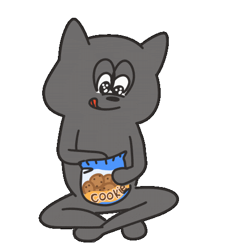 Cat Eat Sticker