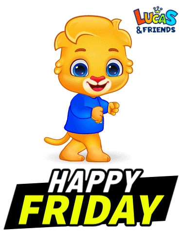 Celebrate Its Friday GIF by Lucas and Friends by RV AppStudios