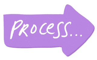 In Progress Process Sticker by Patricia Tjandra