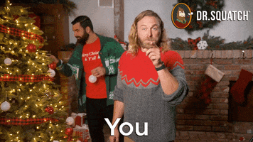 Christmas Pointing At You GIF by DrSquatchSoapCo