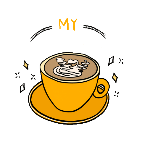 Latte Cuppa Sticker by Sanity Coffee Bar