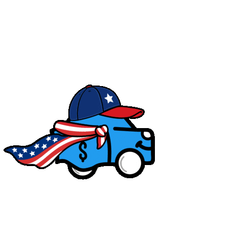 Independence Day Car Sticker by Wheelzy