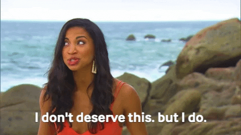 I Dont Deserve This But I Do Season 6 GIF by Bachelor in Paradise - Find & Share on GIPHY