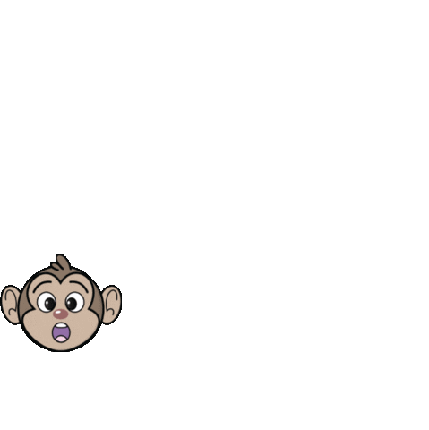 Monkey Sticker by Woko Loco