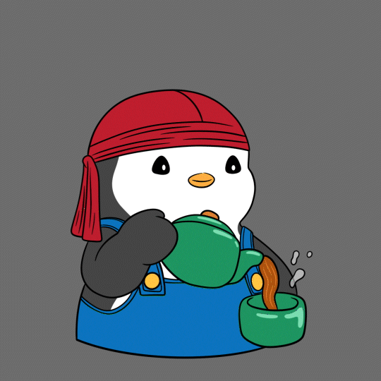 Chinese Tea GIF by Pudgy Penguins
