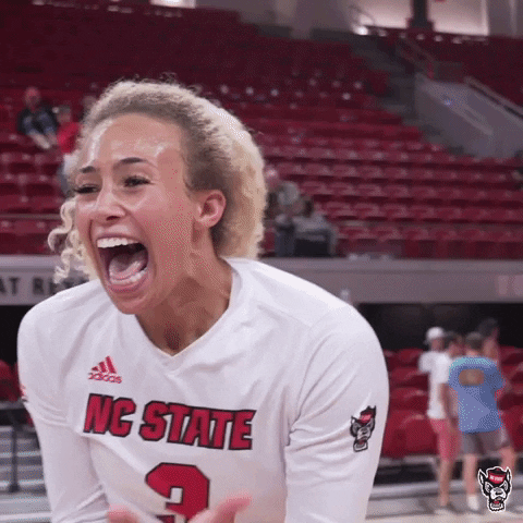 Team Reaction GIF by NC State Athletics