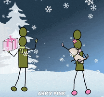 Dog Christmas GIF by ArmyPink