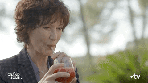Juice Smoothie GIF by Un si grand soleil - Find & Share on GIPHY