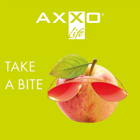 AXXOLife healthy apple peach strawberry GIF