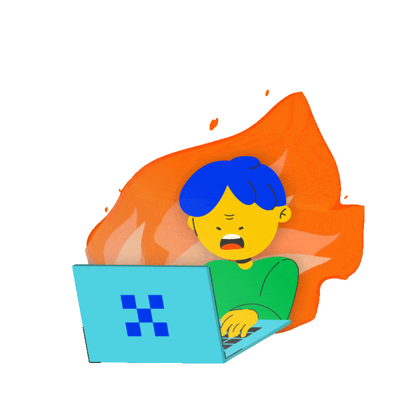 Working On Fire Sticker