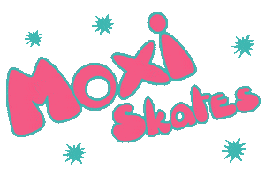 Pink Vintage Sticker by Moxi Roller Skates